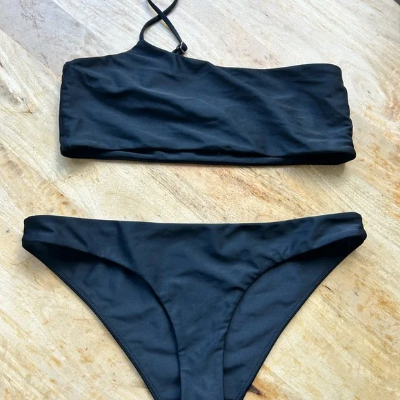 Lovers+ Friends Cyan Black Women's Swimwear Set - Picture 2 of 4